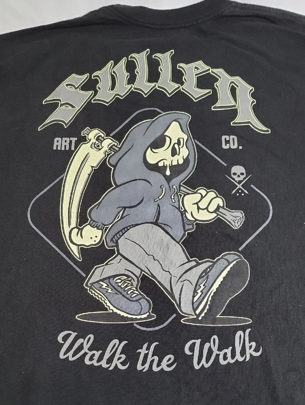Sullen 'Walk the Walk' Black Graphic Short Sleeve Tee